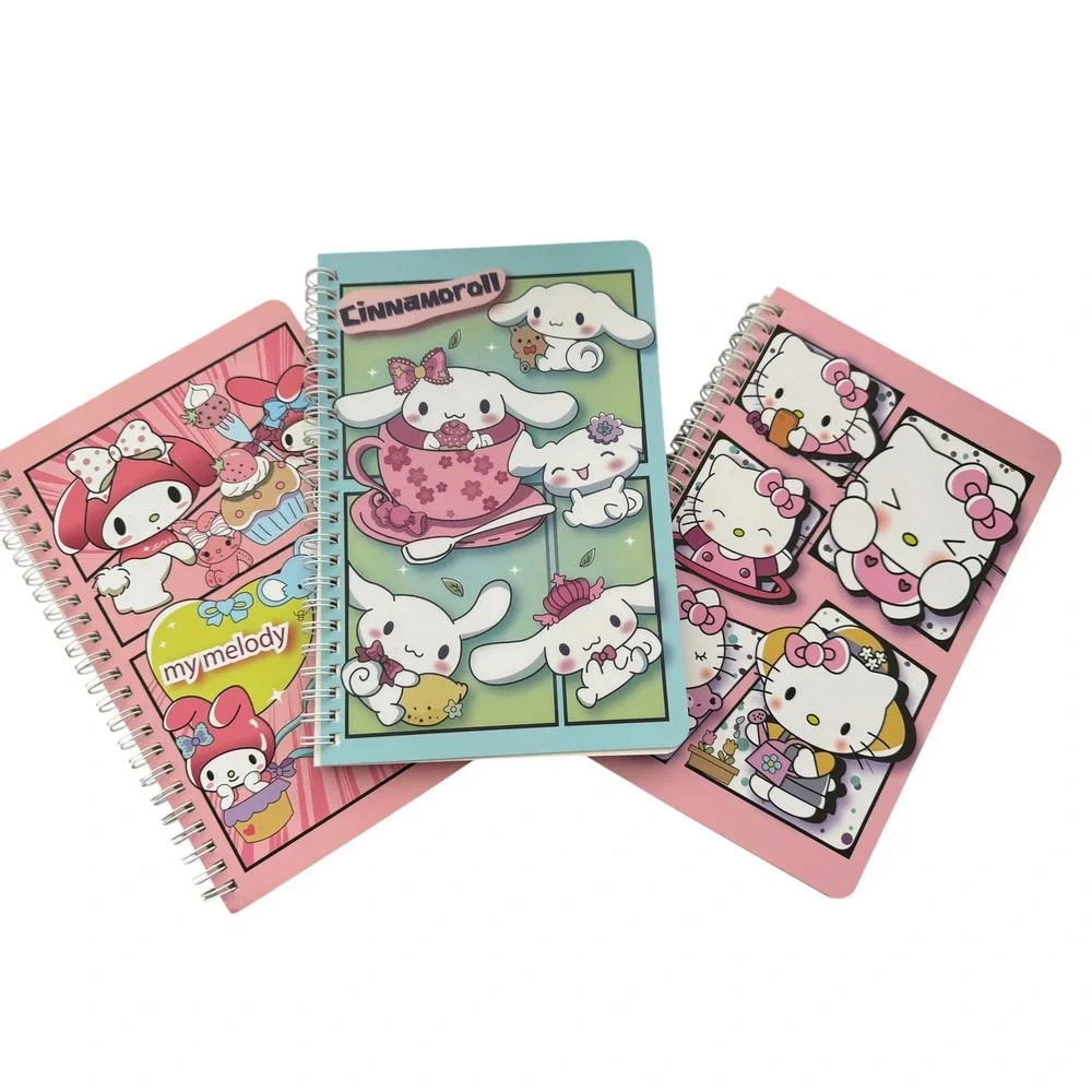 Sanrio Spiral Notebook Set 3pk Lined Stationery